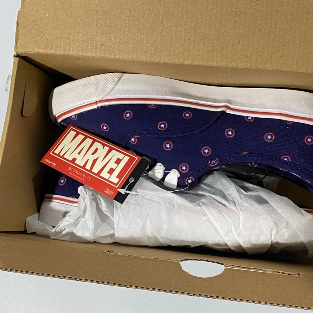Marvel Deep Blue Capt. America Classic Sneeker - Picture 5 of 8